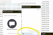 Increased Size for SMS Entry Box
